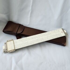 Frederick Post Hemmi Slide Rule‎ Versalog 1460 Bamboo Vintage Japan With Case